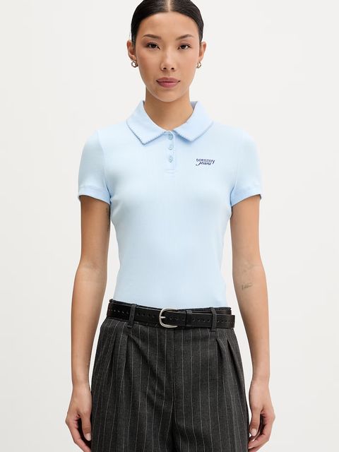 Tommy Jeans polo damskie bawełniane z elastanem - zdjęcie produktu nr 1