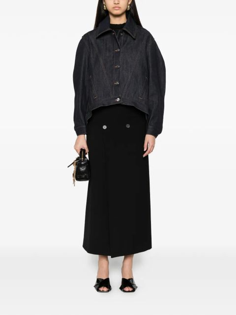 Givenchy curved-hem denim jacket - Blue - zdjęcie produktu nr 2