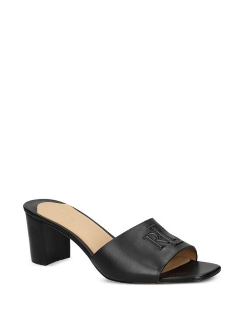 Lauren Ralph Lauren logo-embossed open-toe sandals - Black - zdjęcie produktu nr 2