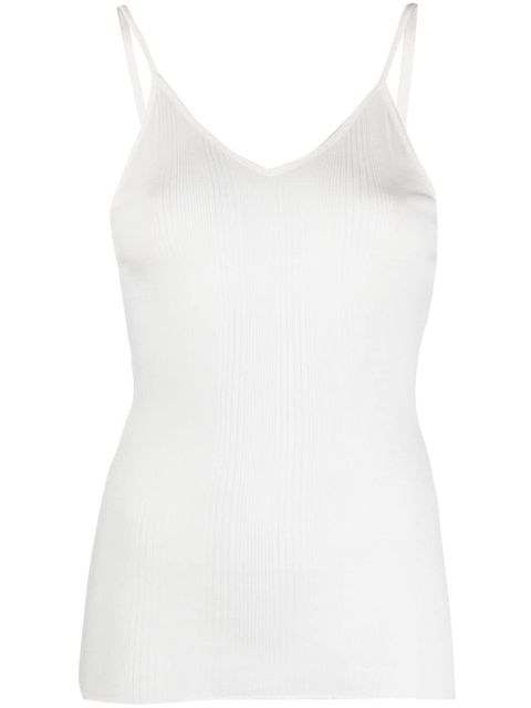 KHAITE Mona semi-sheer tank top - White - zdjęcie produktu nr 1
