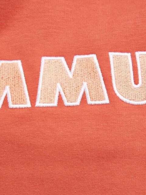Mammut bluza ML Hoody Logo damska kolor pomarańczowy z kapturem z aplikacją