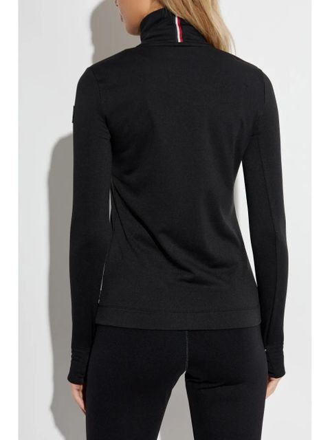 Moncler Grenoble logo-appliqué sweater - Black