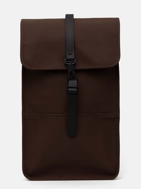 Rains plecak Backpack W3 kolor brązowy duży gładki 13000-23