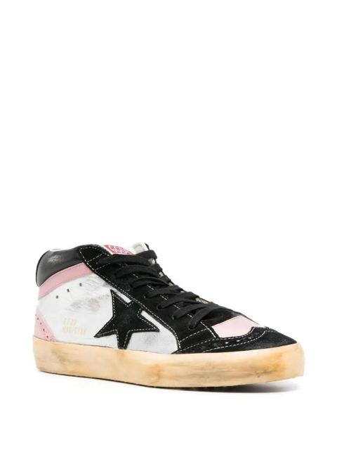 Golden Goose Mid Star WMNS "Black Silver Pink" sneakers
