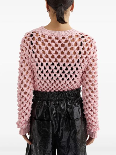 Jil Sander open-knit sweater - Pink