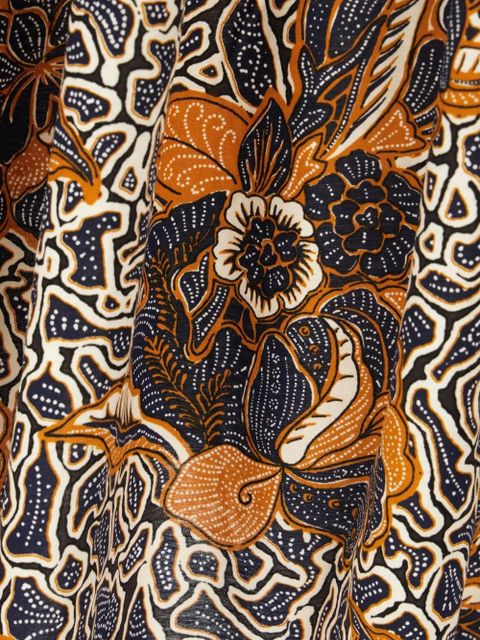 Weekend Max Mara floral-print tiered mini dress - Blue