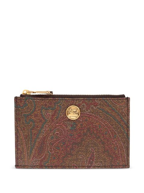 ETRO paisley-pattern card holder - Brown - zdjęcie produktu nr 1