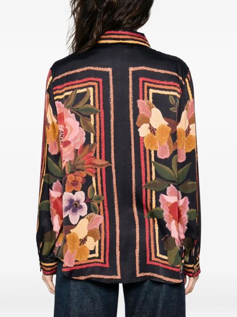 FARM Rio floral-print shirt - Black