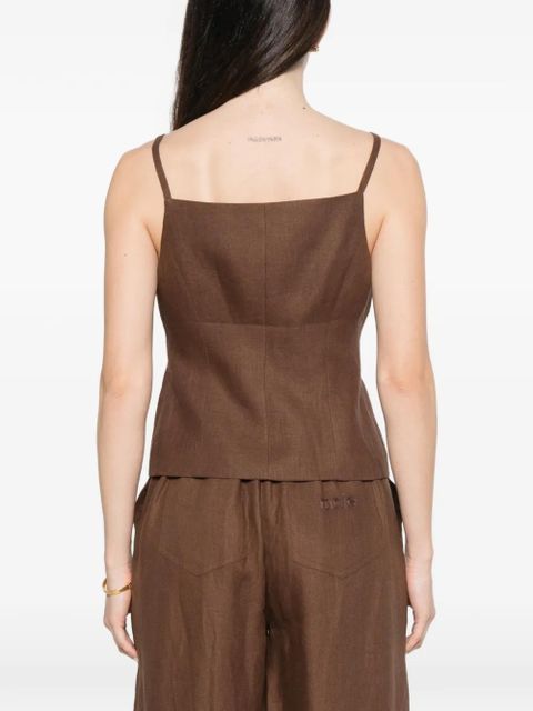 Maje buttoned top - Brown