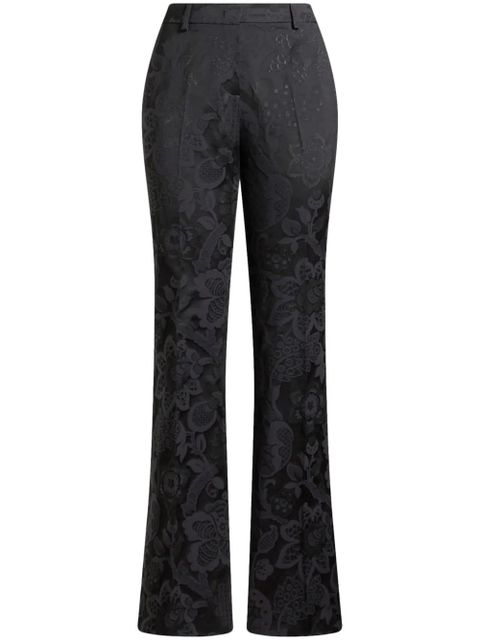ETRO tonal-design jacquard trousers - Black - zdjęcie produktu nr 1