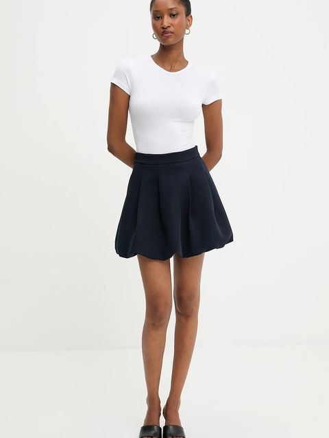 Answear.LAB spódnica kolor granatowy mini prosta