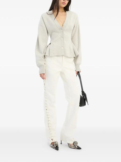 ROTATE BIRGER CHRISTENSEN laced jeans - White