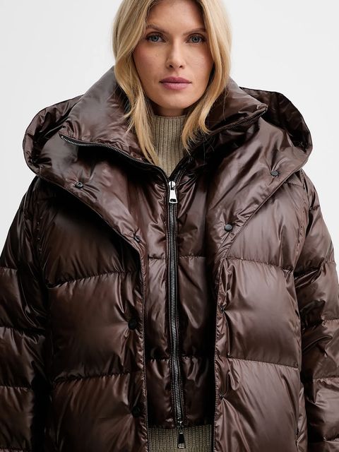 MMC STUDIO kurtka puchowa kolor brązowy zimowa OLORO.JACKET