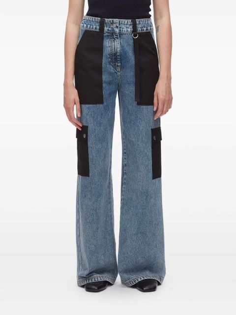 3.1 Phillip Lim panelled jeans - Blue