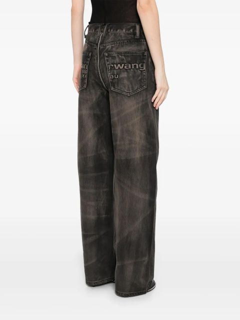 Alexander Wang mid-rise straight-leg jeans - Brown