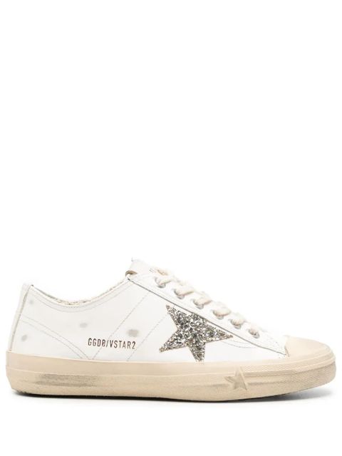 Golden Goose V-Star 2 distressed sneakers - White - zdjęcie produktu nr 1