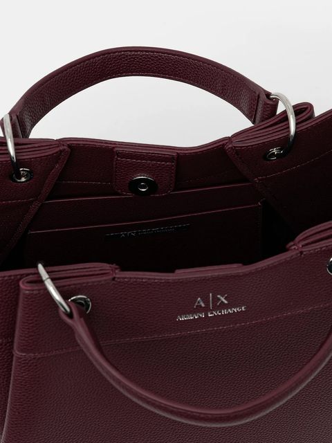 Armani Exchange torebka kolor bordowy 942910 CC783