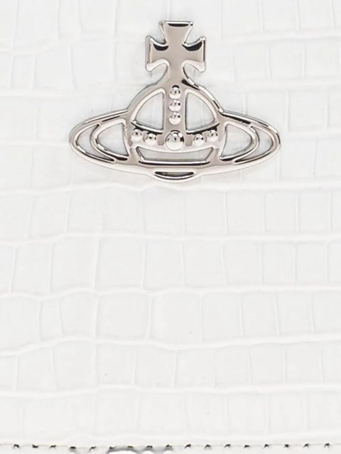 Vivienne Westwood Orb-embellished card holder - White