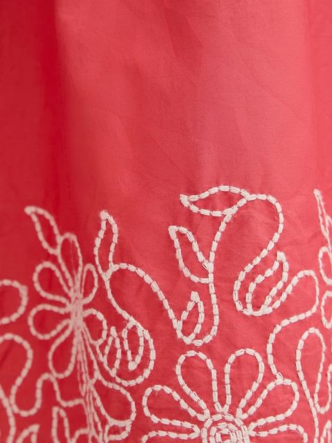 United Colors of Benetton sukienka bawełniana kolor różowy midi rozkloszowana 4KUSDV0B7