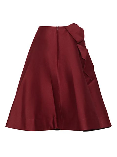 SHUSHU/TONG bow-embellished midi skirt - Red - zdjęcie produktu nr 2