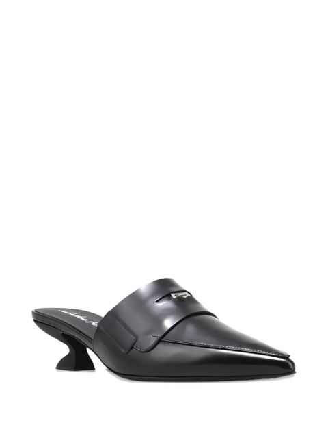 Ferragamo pointed-toe sculpted-heel mules - Black - zdjęcie produktu nr 2