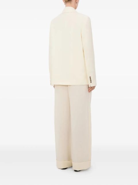 LouLou de Saison Norma double-breasted peak-lapels blazer - Neutrals