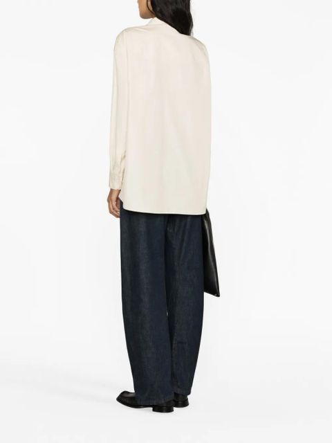 LEMAIRE layered cotton shirt - Neutrals
