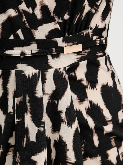 Morgan sukienka kolor brązowy mini rozkloszowana RITA