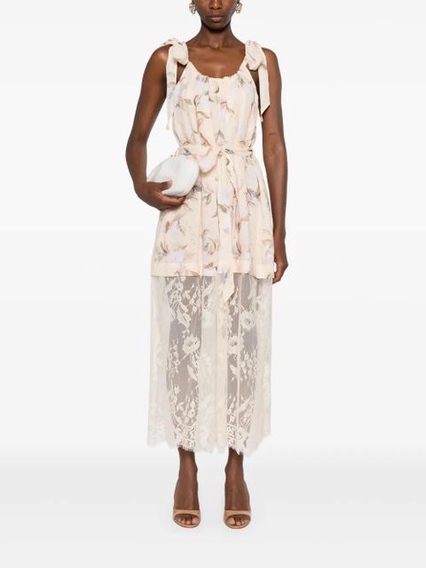 ZIMMERMANN Cascadian Lace midi dress - Neutrals - zdjęcie produktu nr 2