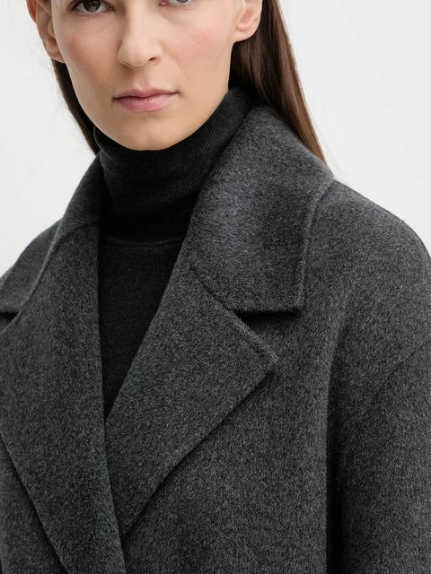 ZADIG&VOLTAIRE płaszcz z dodatkiem wełny kolor szary WWCO01237