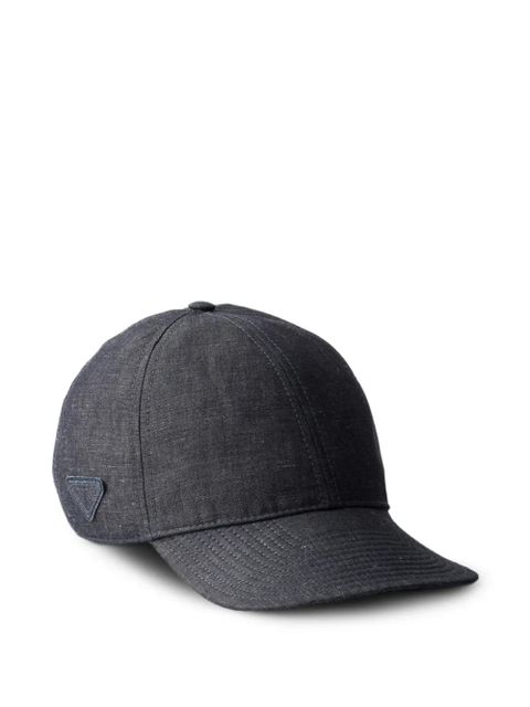 Prada denim baseball cap - Blue - zdjęcie produktu nr 1
