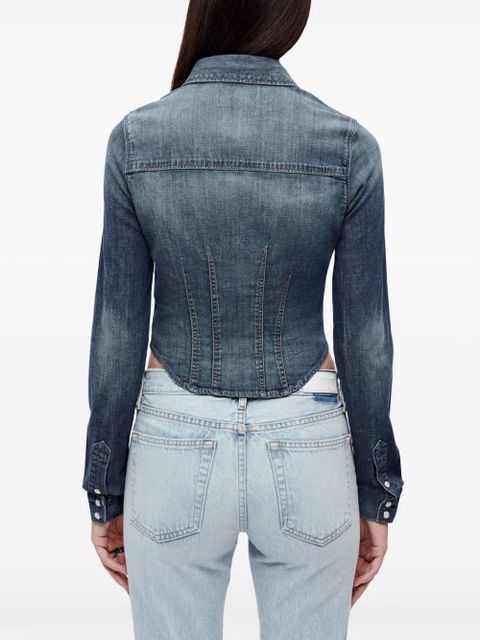 RE/DONE x Pamela Anderson denim shirt - Blue