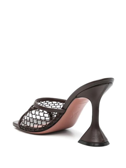 Amina Muaddi 95mm Lupita sandals - Brown