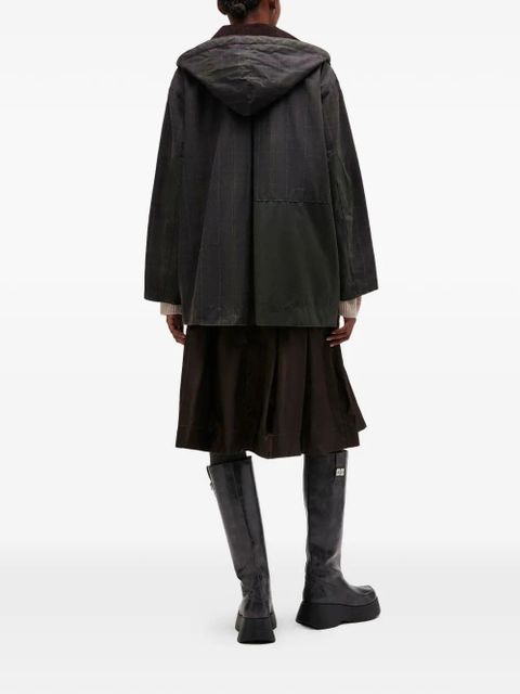 GANNI patchwork hooded jacket - Green - zdjęcie produktu nr 2