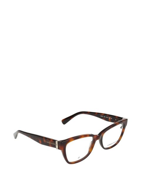Longchamp rectangle-frame glasses - Brown
