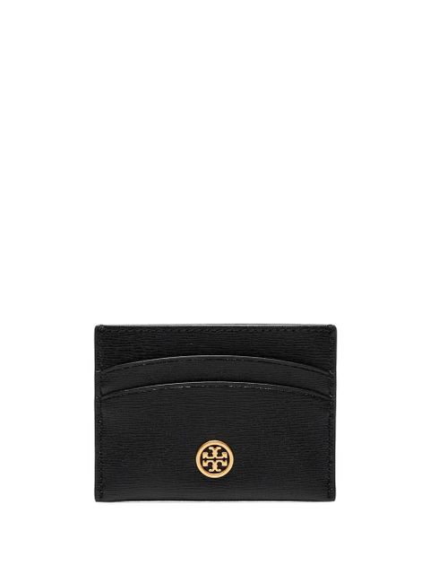 Tory Burch Robinson logo-plaque cardholder - Black - zdjęcie produktu nr 1