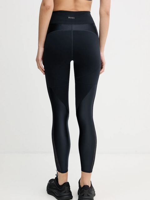 BOSS legginsy Edelman damskie kolor granatowy gładkie 50553793