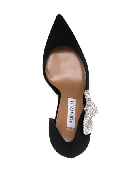 Aquazzura Very Bow Tie 50mm pumps - Black - zdjęcie produktu nr 2