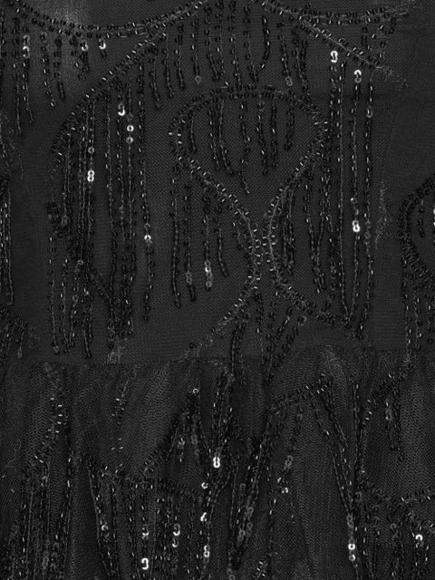 ROTATE BIRGER CHRISTENSEN sequin-embellished peplum top - Black