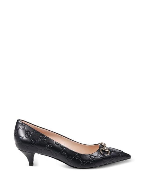 Gucci 45mm Horsebit heeled pumps - Black - zdjęcie produktu nr 1