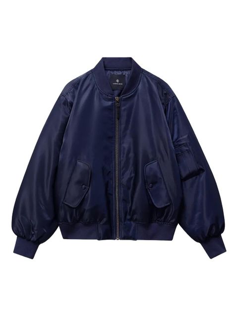 ANINE BING Leon zip-fastening bomber jacket - Blue - zdjęcie produktu nr 1