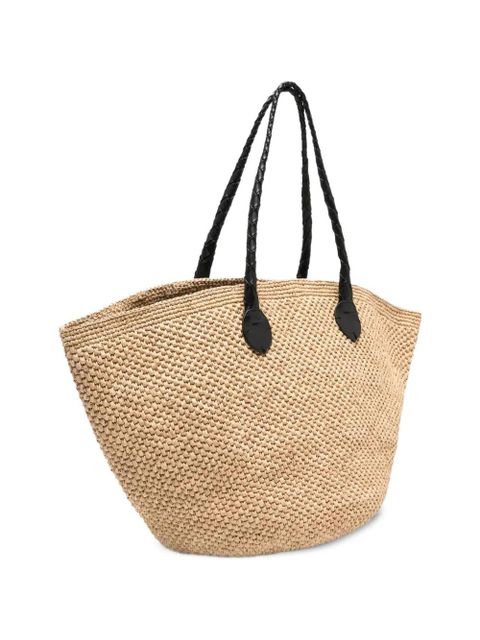 DRAGON DIFFUSION Brunella woven tote bag - Neutrals
