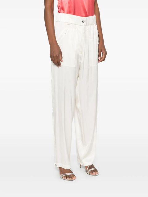 PINKO satin trousers - White