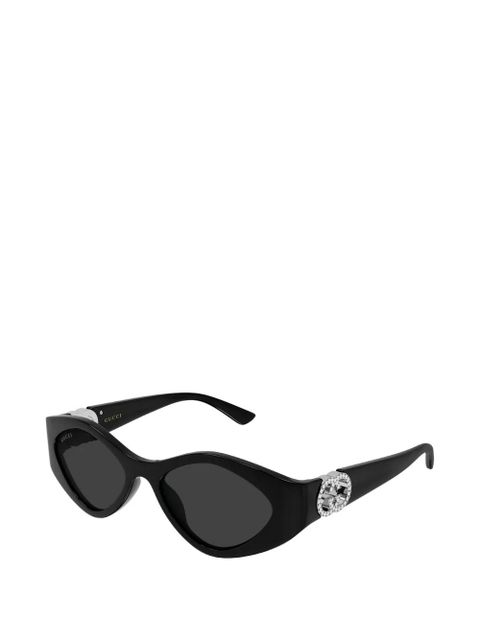 Gucci Eyewear Interlocking G geometric-frame sunglasses - Black - zdjęcie produktu nr 2