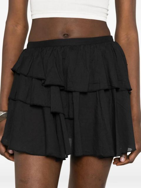 Gimaguas Joan ruffled mini skirt - Black