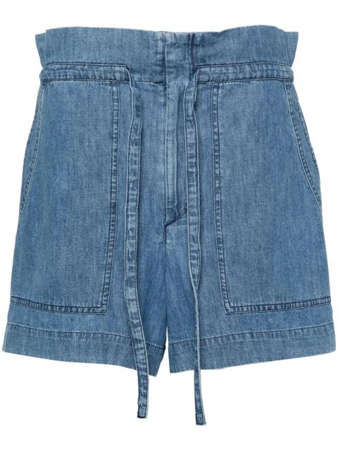 MARANT ÉTOILE Ipolyte cotton shorts - Blue - zdjęcie produktu nr 1