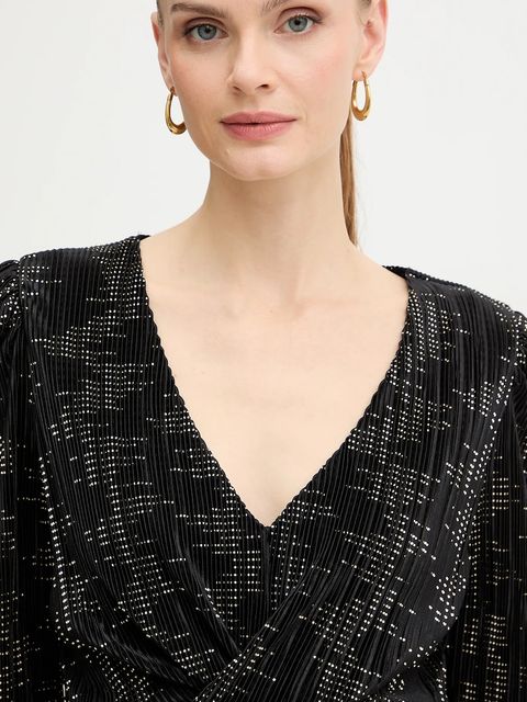 Morgan bluzka damska kolor czarny TCASHOU