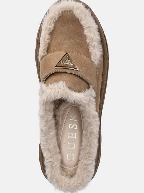 Guess kapcie BRIDEEN kolor beżowy FLFBRI ESU06