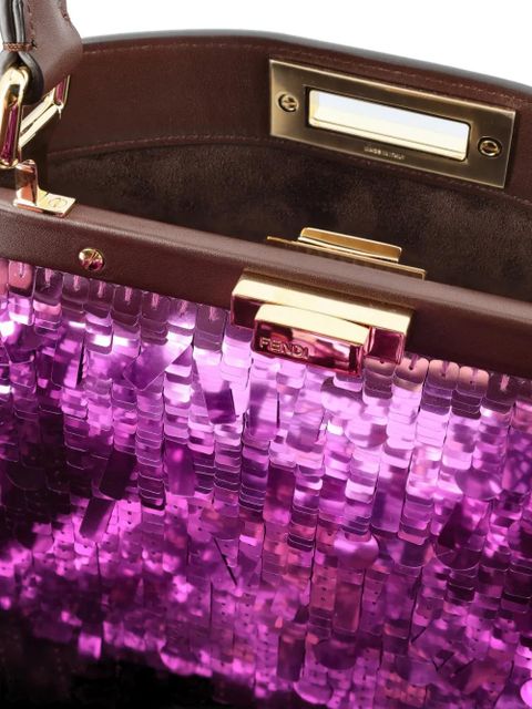 FENDI medium Peekaboo ISeeU tote bag - Brown