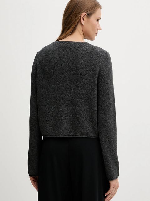 Tommy Hilfiger kardigan wełniany damski kolor szary lekki WW0WW46441